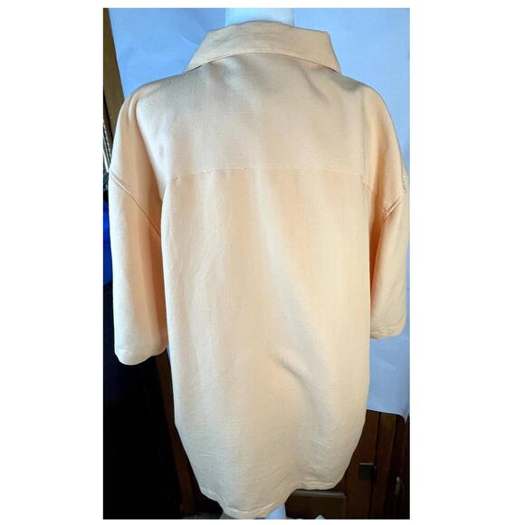 Joe Marlin XL button down shirt short sleeve Hawaiian extra buttons - Picture 5 of 6